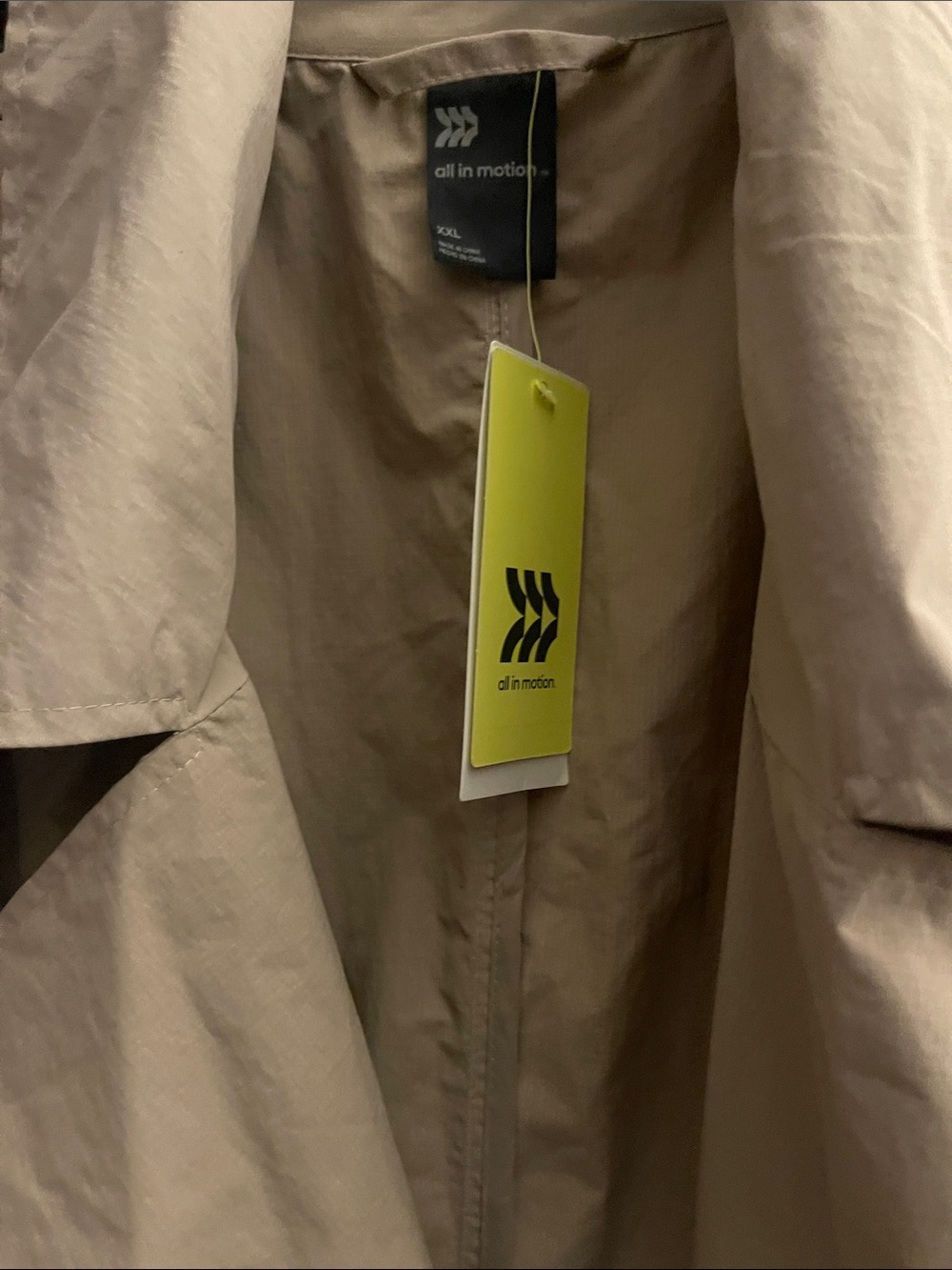 All In Motion Women’s Lightweight Beige Trench w/ Drawstring Waist Size XXL NWT - Picture 8 of 15